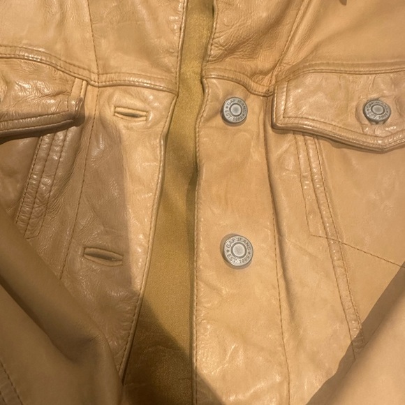 Limited edition, Gap mustard, genuine, leather jacket - Picture 5 of 7